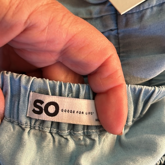 SO Junior Ruffle Denim Chambray Tiered Skirt New With Tags XL - Picture 5 of 5